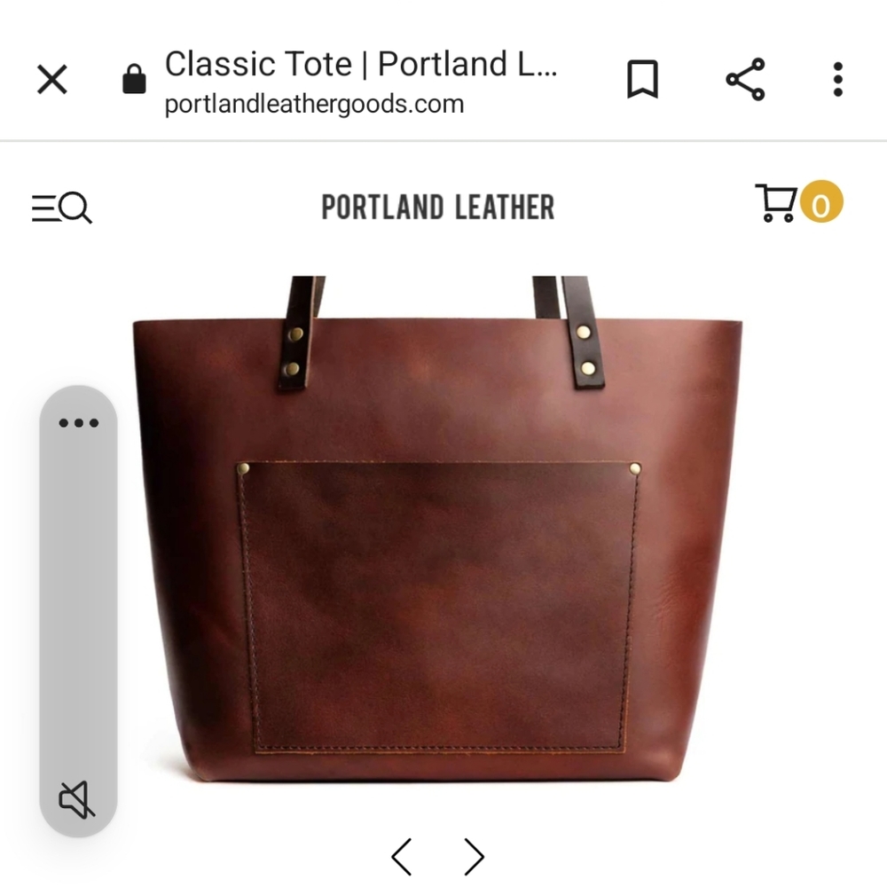 Portland Leather Goods Tote in Merlot